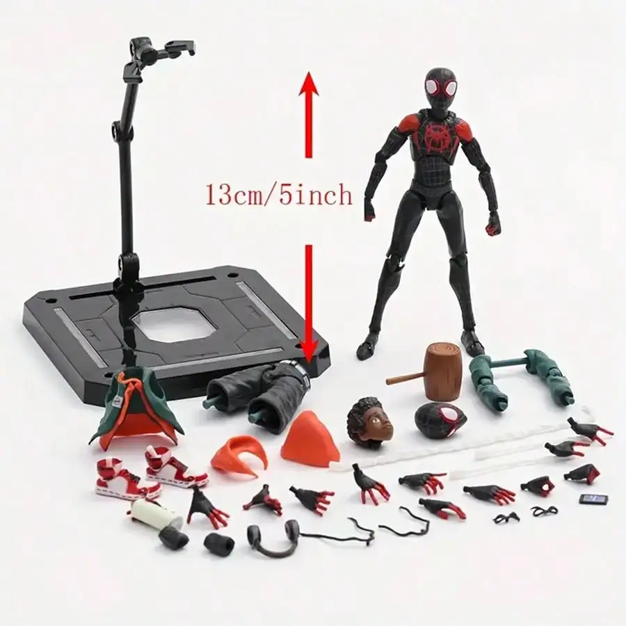 Miles Morales Spider Man Action figures 15cm Multi-Accessories