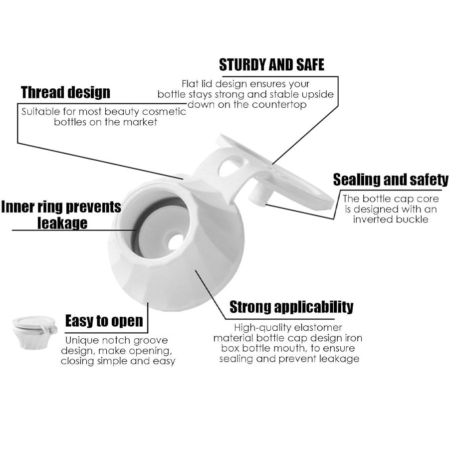 Bottle Emptying Caps, 3/6pcs Adapters Transfer Connector