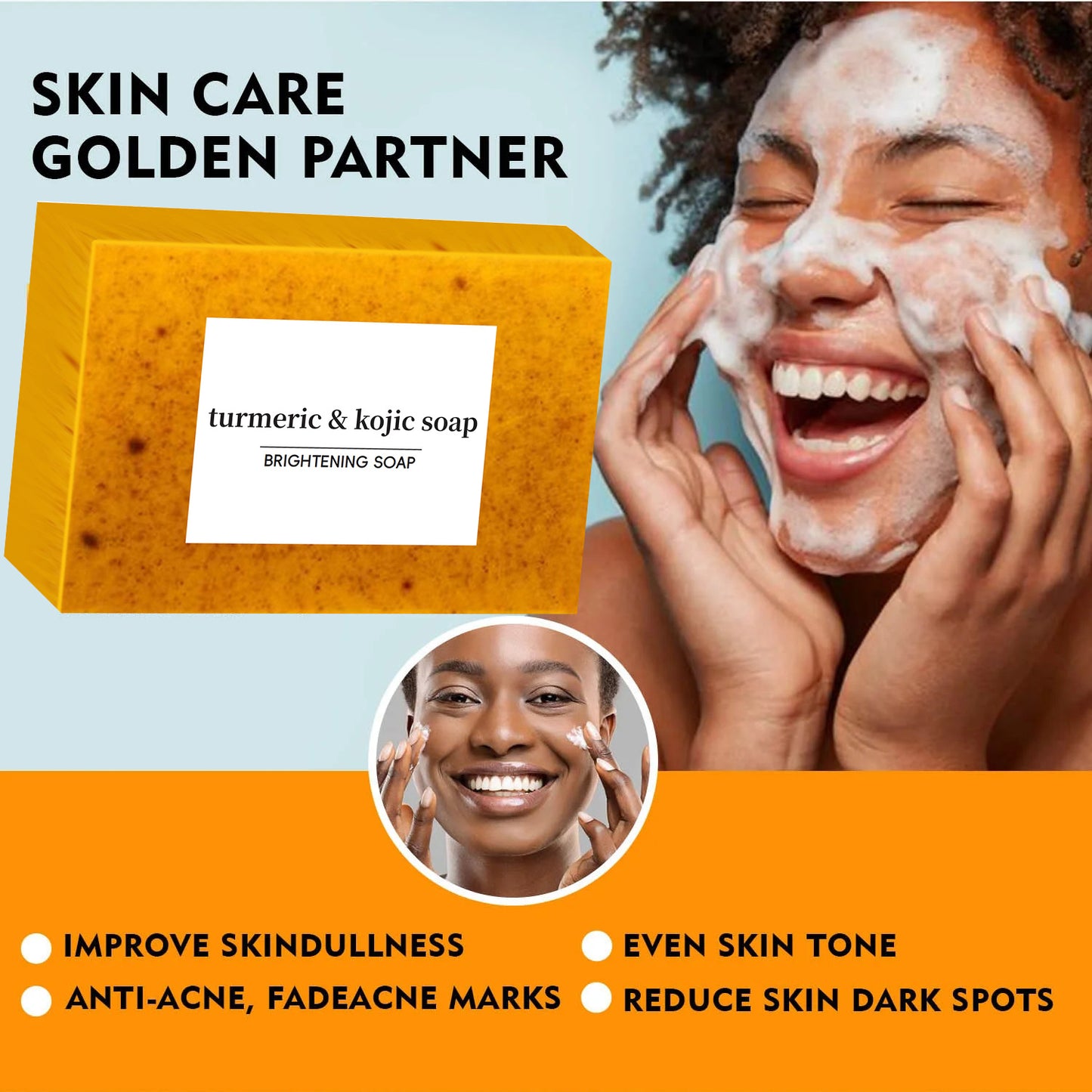 Turmeric Kojic Acid Glow Soap Dark Spot Acne Removal