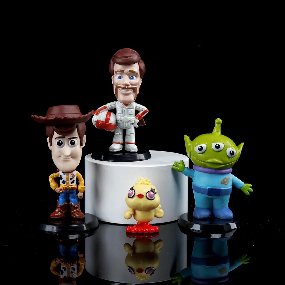 10Pcs Anime Toy Story Action Figure Buzz Lightyear Woody