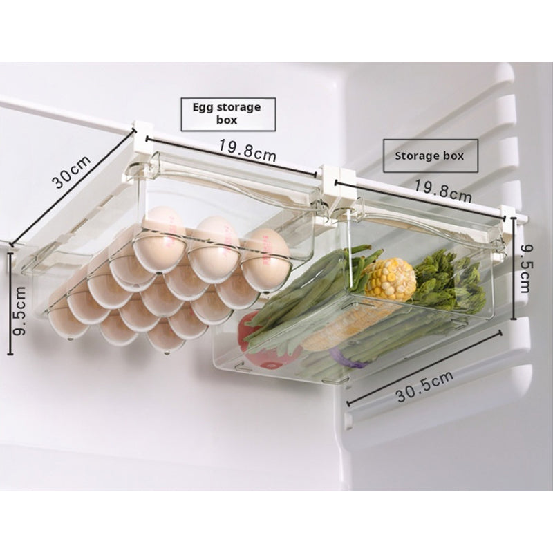 Refrigerator Egg Storage Box Drawer Style Food Fruit Egg Rack