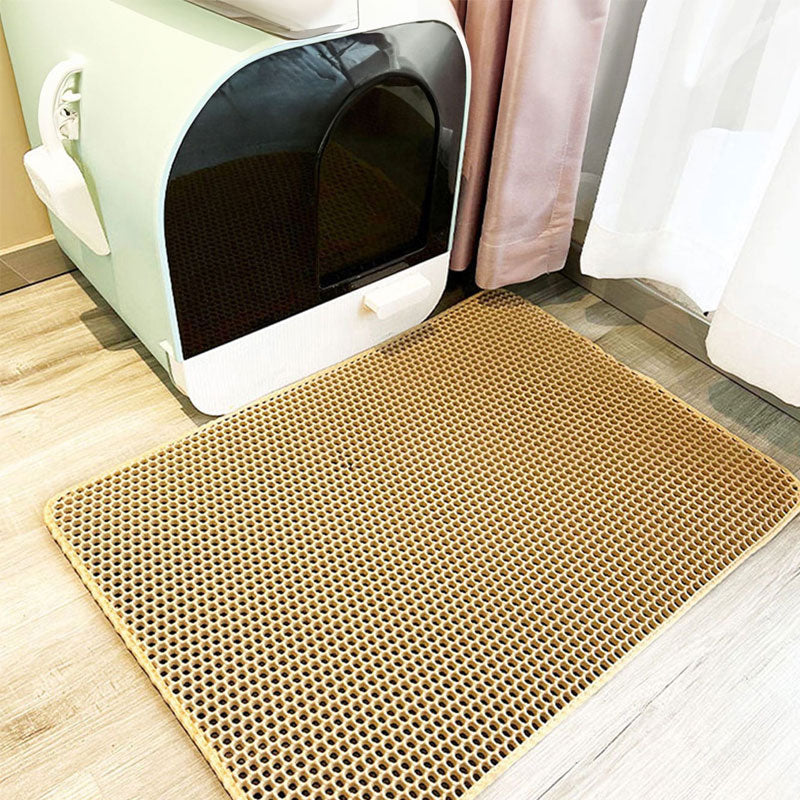 Pet Cat Litter Mat Waterproof Double Layer Cat Litter