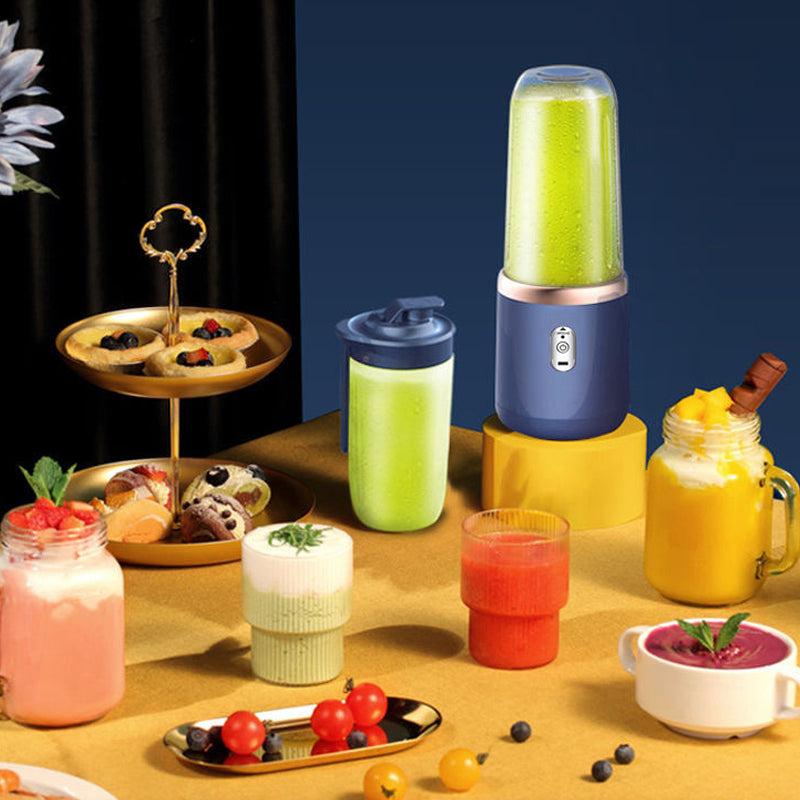 Blue Portable Electric Small Juice Extractor