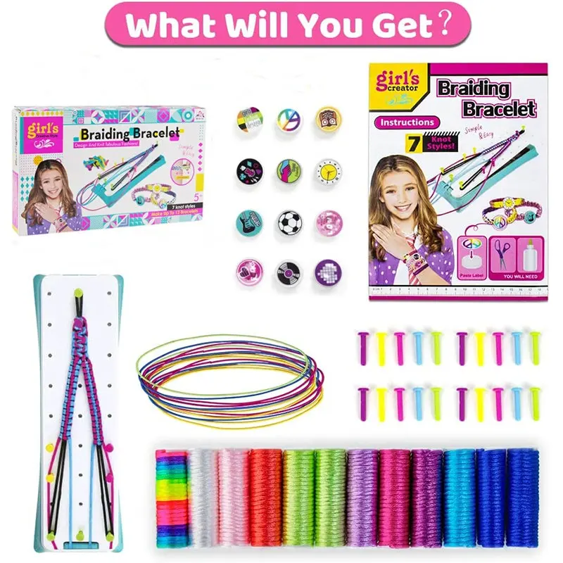 Friendship Bracelet Making Kit for Girls DIY Craft Kits Toys