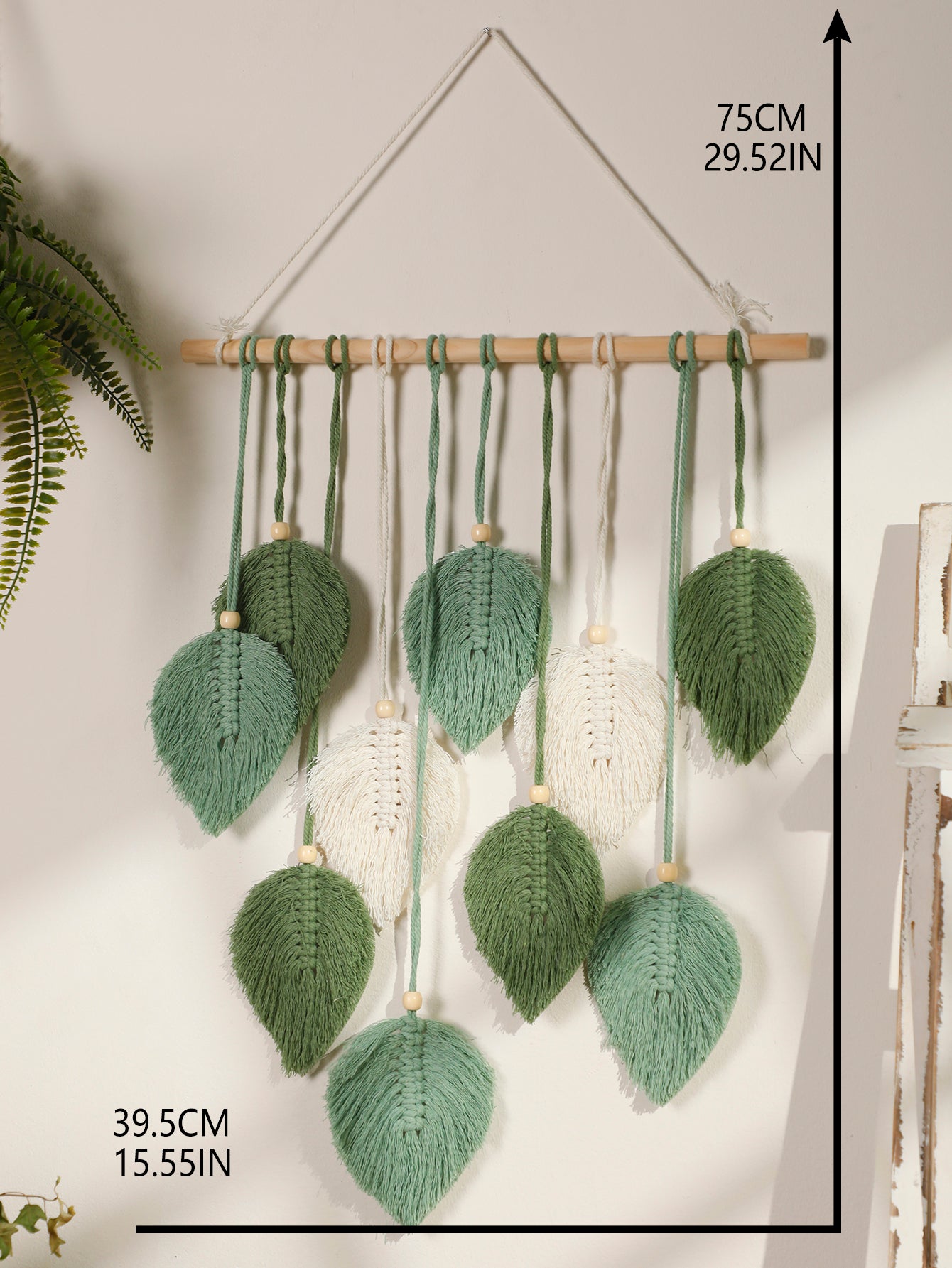 Leaf Macrame Tapestry
