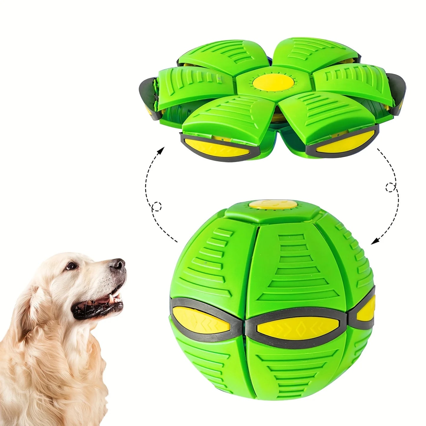 Flying Saucer Bouncing Ball Is A Durable, Elastic and Fun Dog Pet Toy