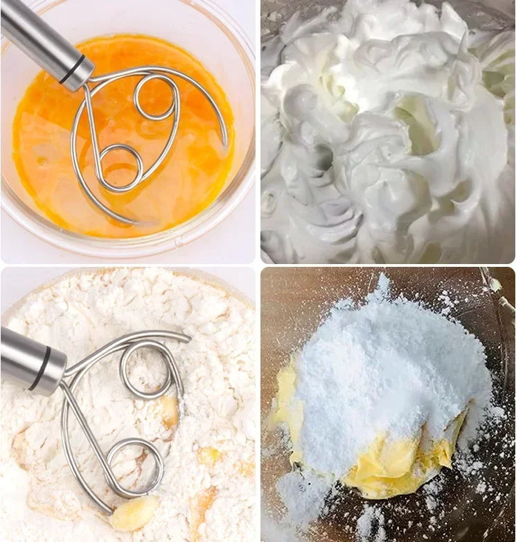 Cake Tools Danish Dough Whisk Stainless Steel