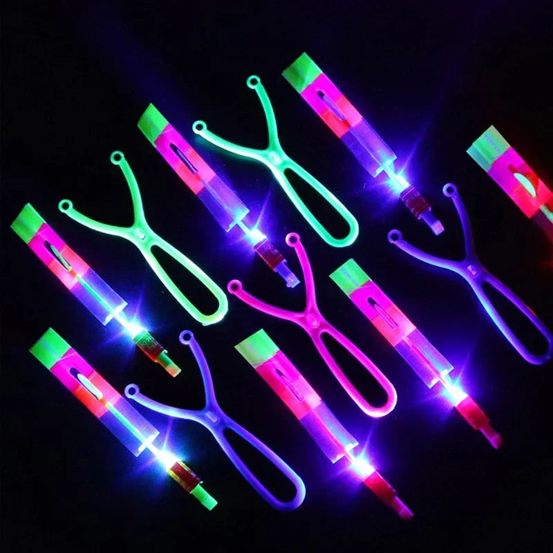 1Pc Flashing Light Slingshot Arrow Toys