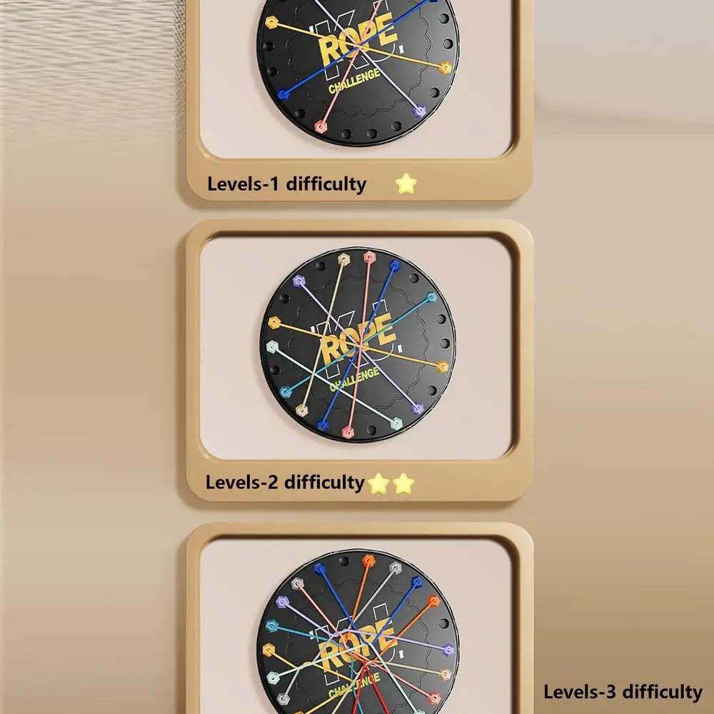 Kid Rope Knots Puzzle Social Board