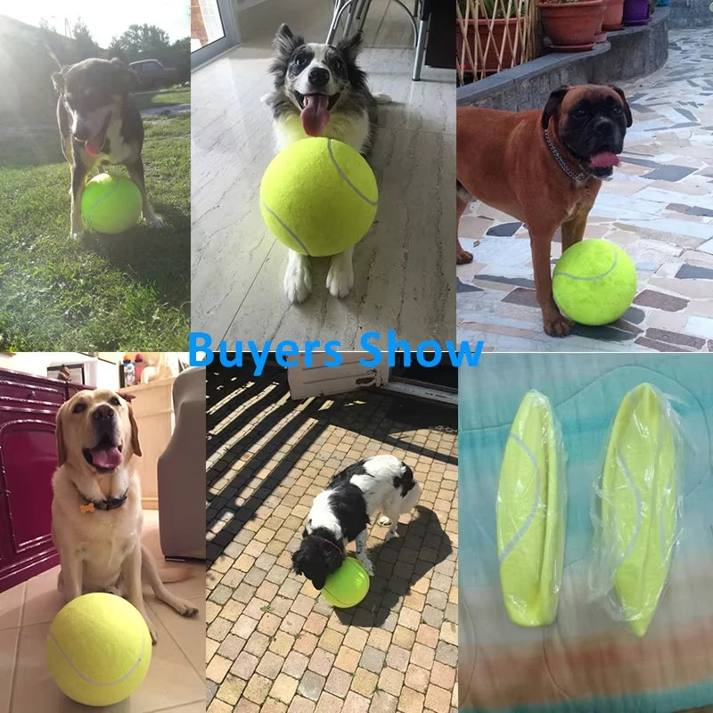 7/9.5Inch Giant Tennis Ball Pet Inflatable Toy for Dog Training Ball