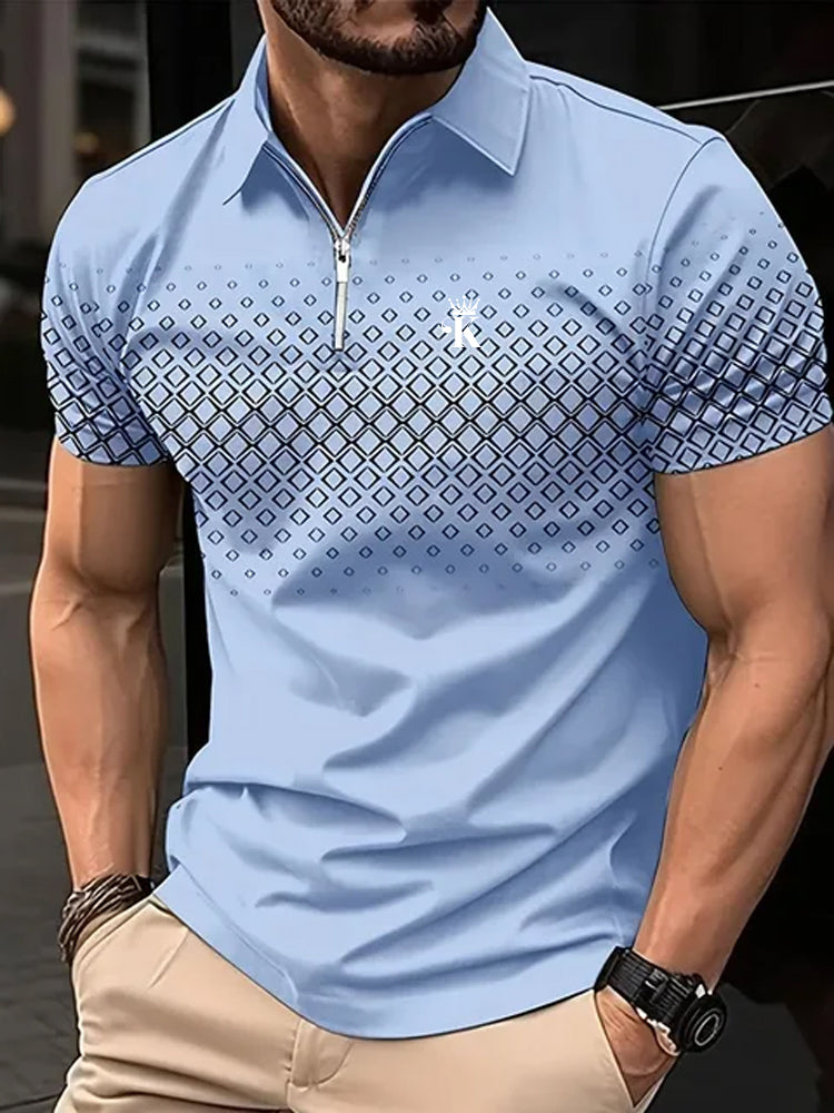 Business Men's Golf Polo Short Sleeve Polo Shirt Outdoor