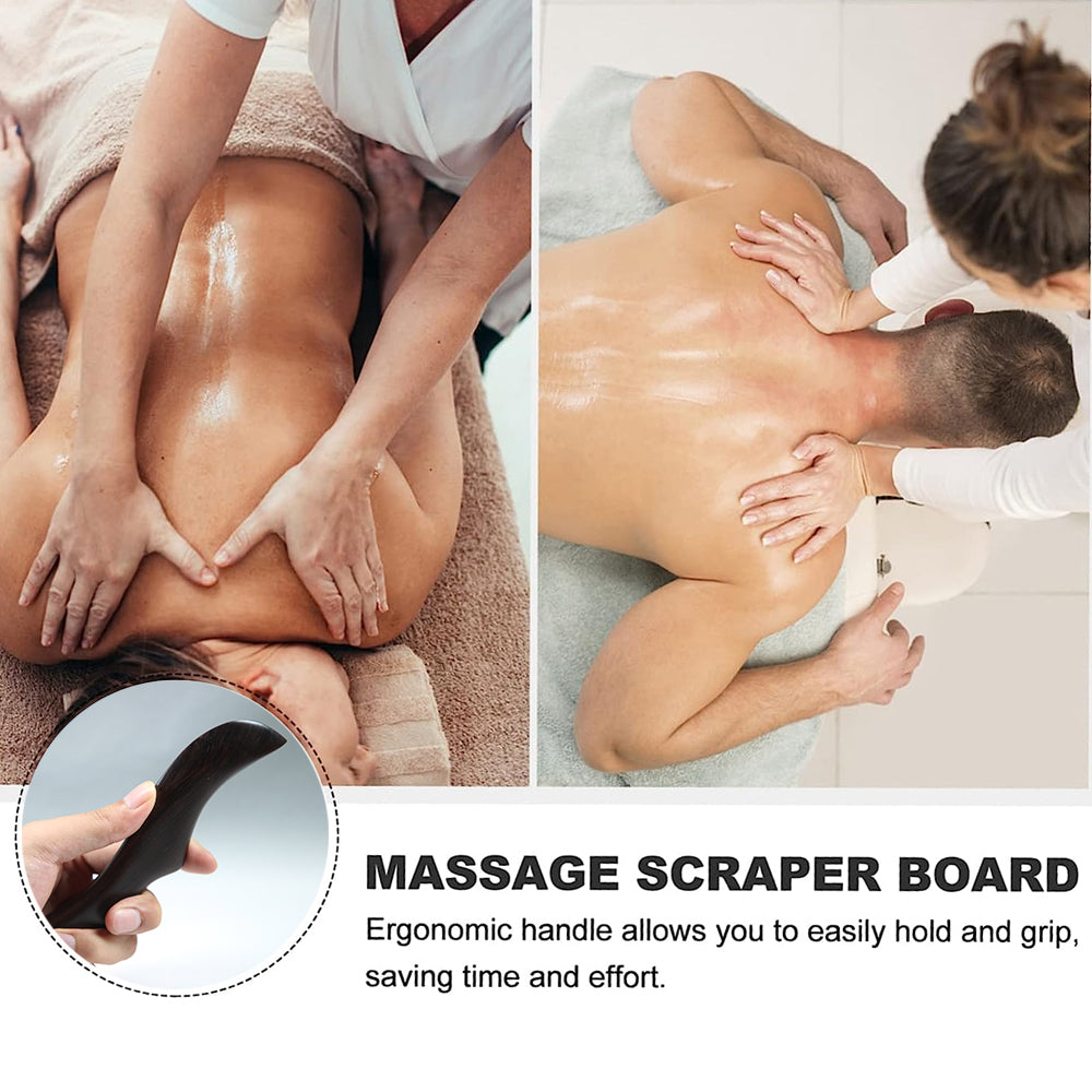 1Pcs Lymphatic Drainage Massager Wooden Gua Sha Tool