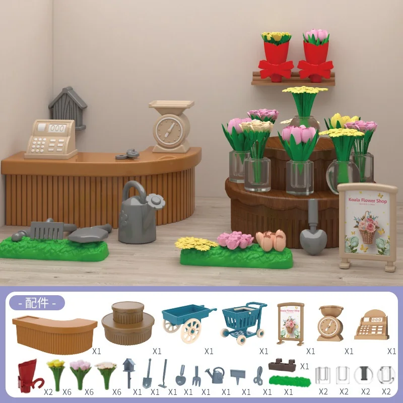 mini supermarket shopping games dollhouse