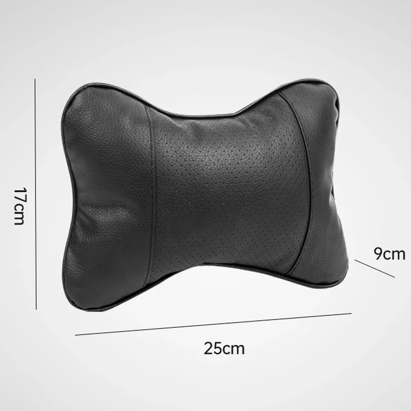 2pcs Car Seat Headrest Universal PU Leather
