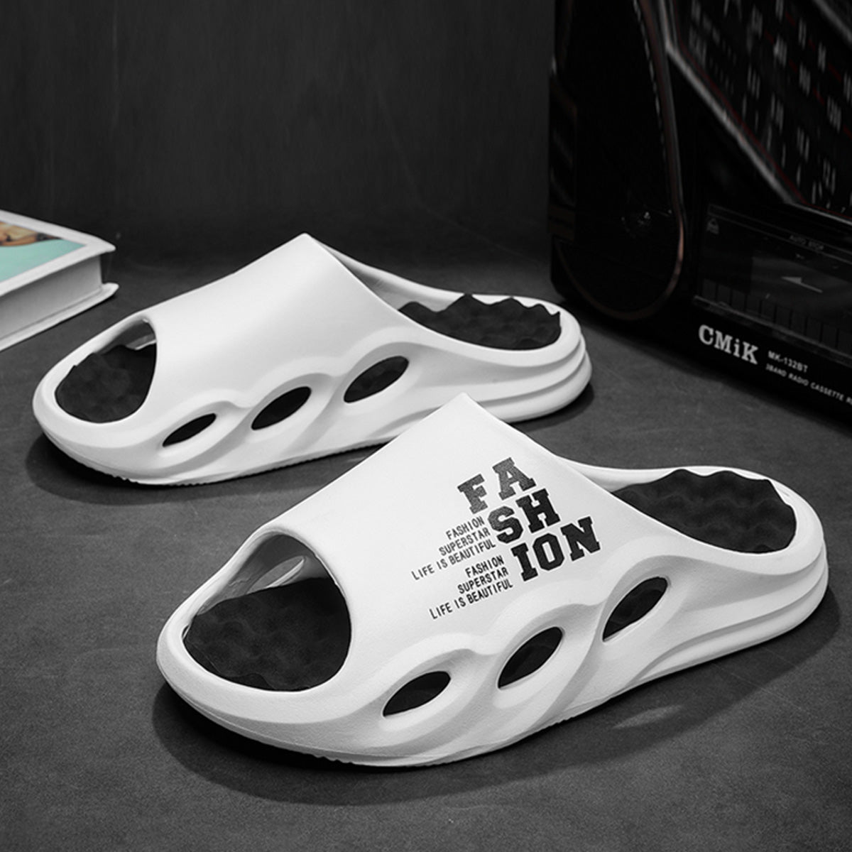 Men Fashion Massage Slippers Indoor