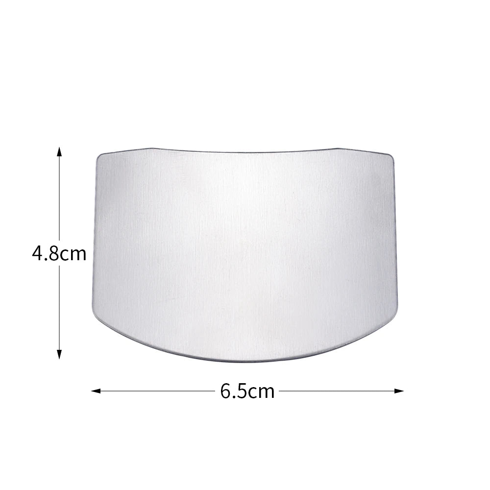 Stainless Steel Finger Guard Cutting Shiel Adjustable Vegetable Cutting Thumb Guard Pack of 2