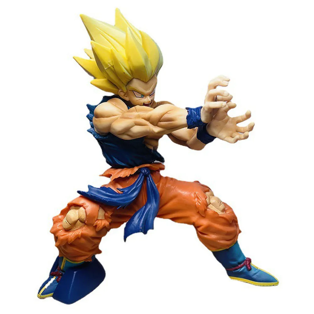 Dragon Ball Z Son Goku Anime Figure Battle Damage Shockwave