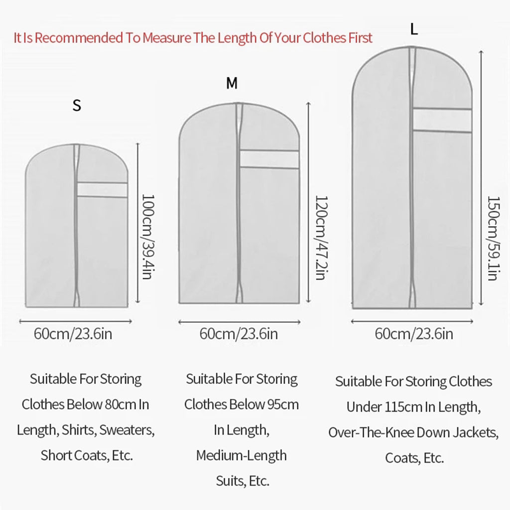 Dustproof Clothing Covers Waterproof Clothes Dust Cover