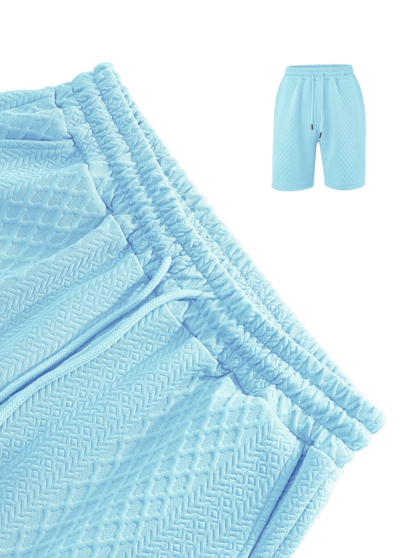 New Men's Casual Sportswear Polo Shirt With A Lapel, Men's Short set