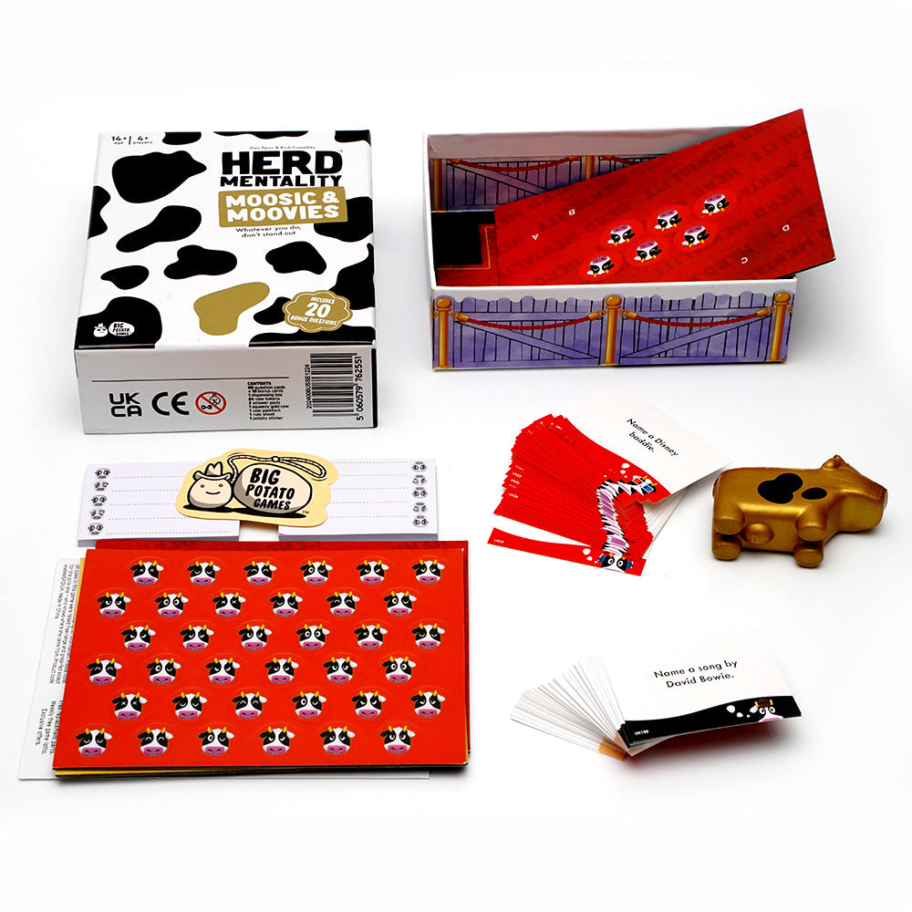 Herd Mentality and Moovies Edition Board Game