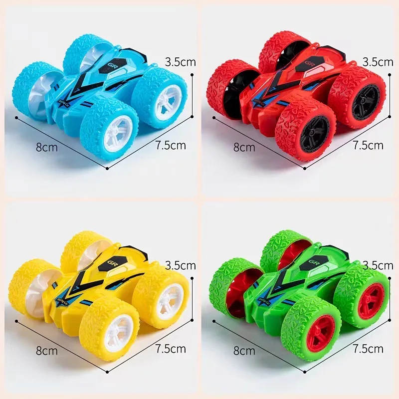 4pcs/2pcs/ double-sided inertia stunt rolling toy