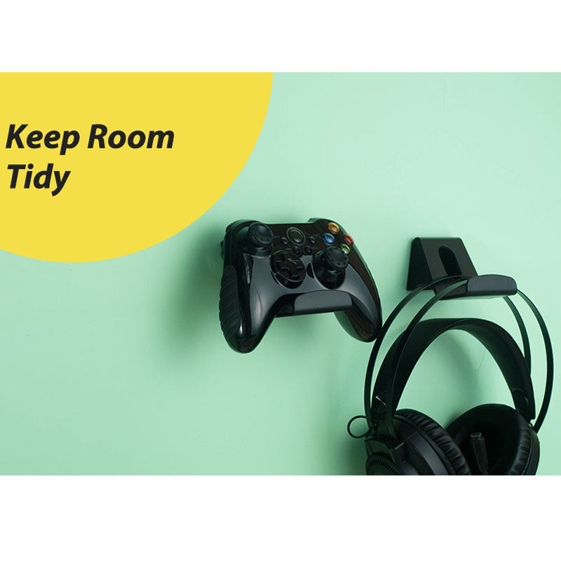 2 Pack for Xbox Controller Holder Wall Mount & Headset Wall Mount
