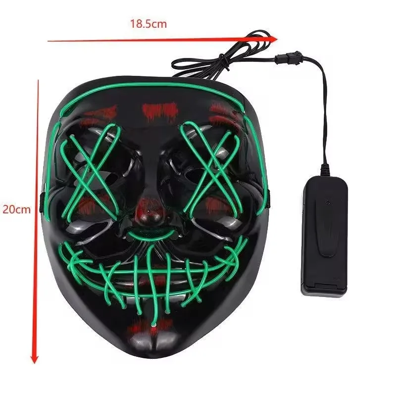 Led Mask Halloween Carnival Christmas Masquerade Party Night Club