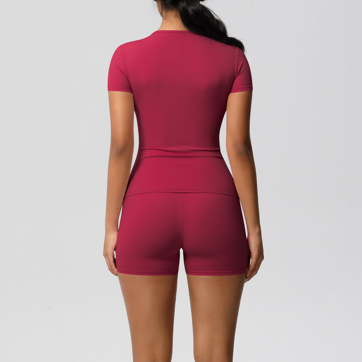 Workout Sportswear 2Pcs Piece Female Yoga Shirt