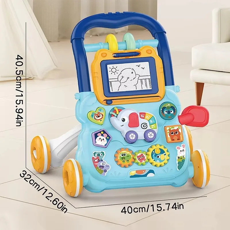PANGDUBE Musical Baby Walker with Artboard Toy Baby
