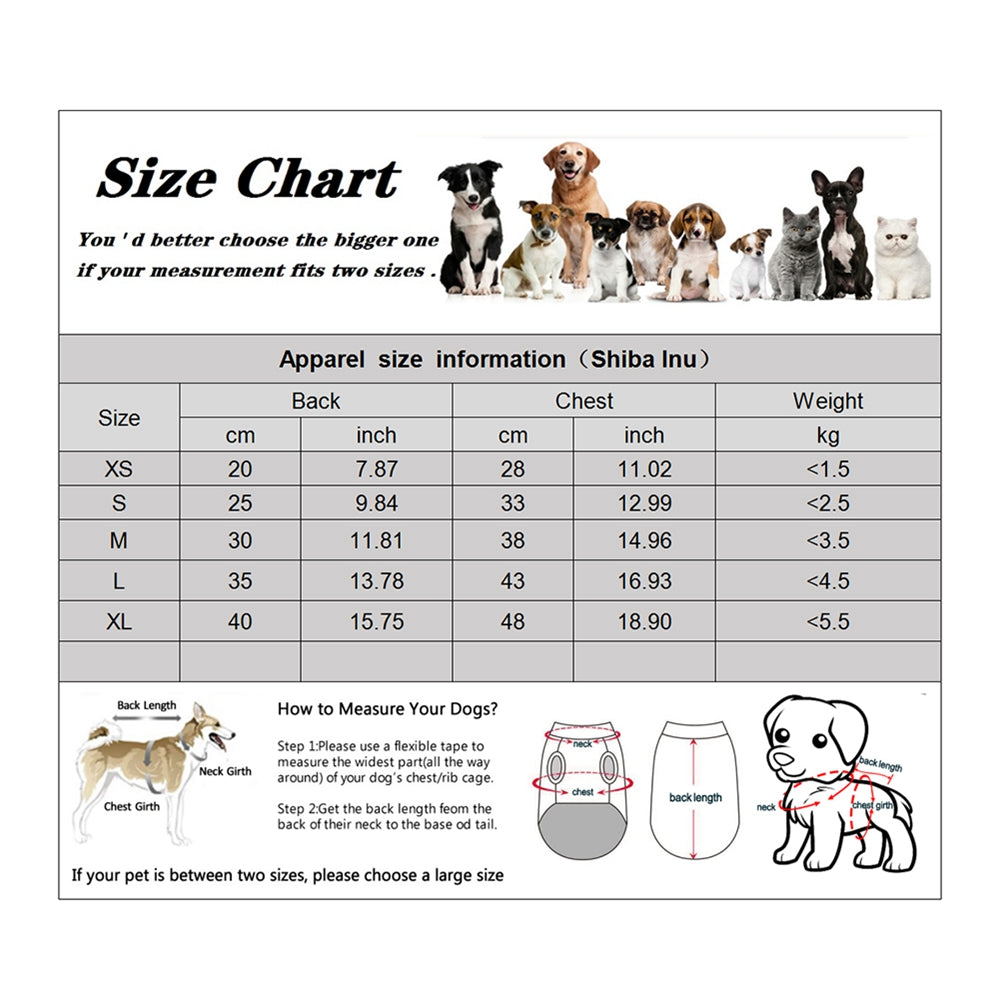 Winter Pet Jacket Clothes Grid Warm Small Dogs Clothing