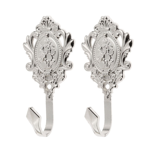 2Pcs Rose Pattern Vintage Drapery Curtain Holdbacks