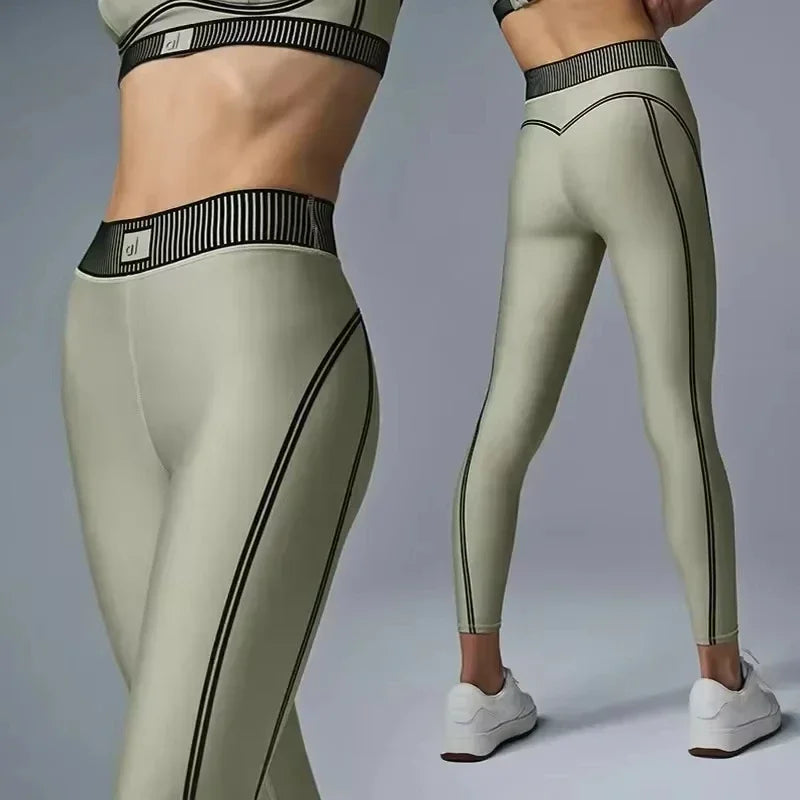 Yoga Bra Gym Set Leggings 7/8 Breasted Smooth and comfortable Sports