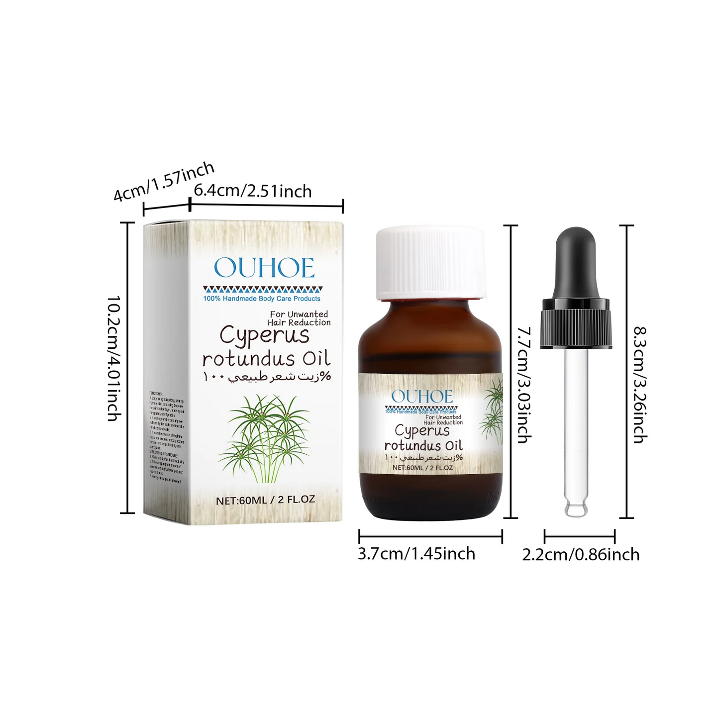 Pure Cyperus Rotundus Oil for Hair Removal
