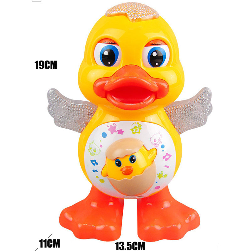 Electric Dancing Duck Funny Blink Eyes Flashing Light Shake