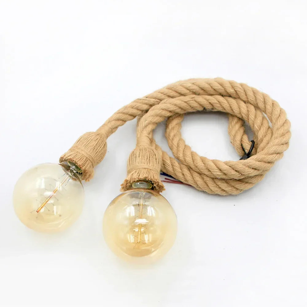 Industrial E27 Vintage Hemp Rope