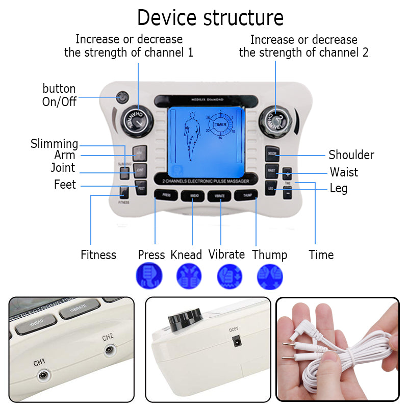 Electronic Pulse Massager Tens Ems Machine massager