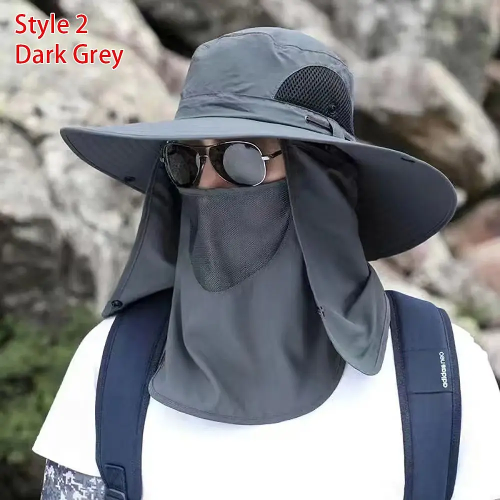 1Pcs Fishing Hat With Mask Summer