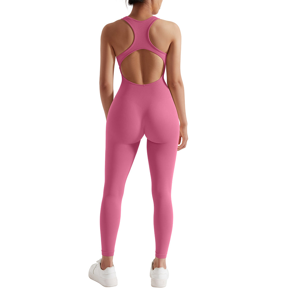 Summer Sleeveless Fitness Jumpsuits Women Sportswears