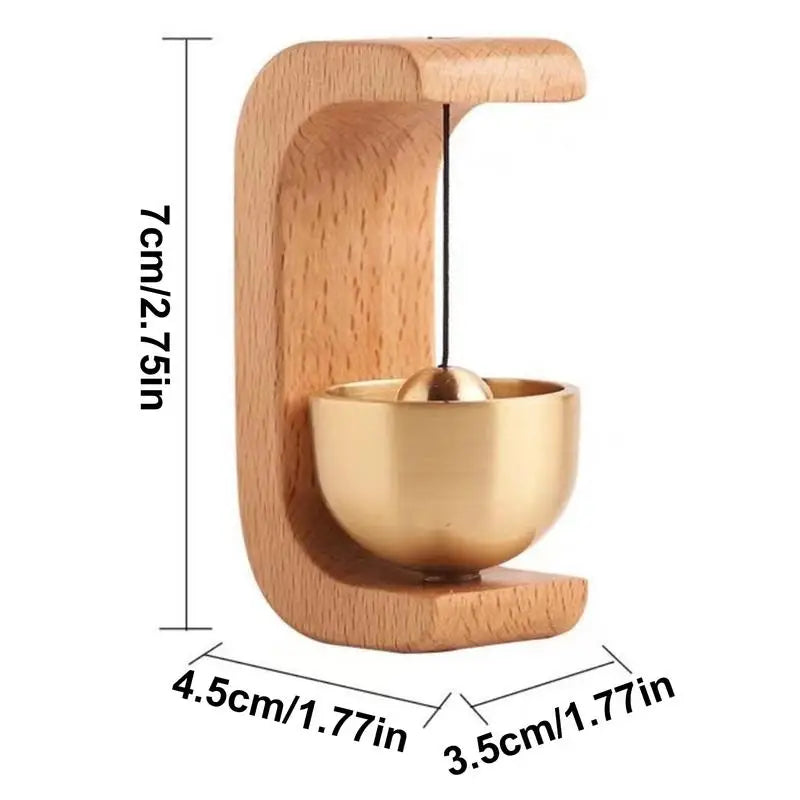 Wood Doorbell Chime Magnetic Landscape