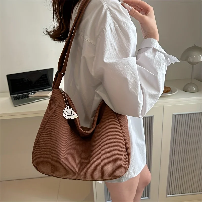 Women’s Corduroy Shoulder Bag