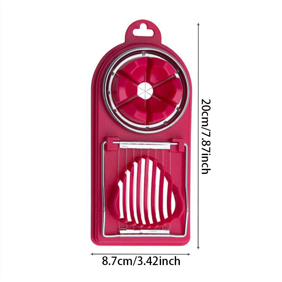 Multifunctional PP Base egg cutter 2-in-1 stainless steel