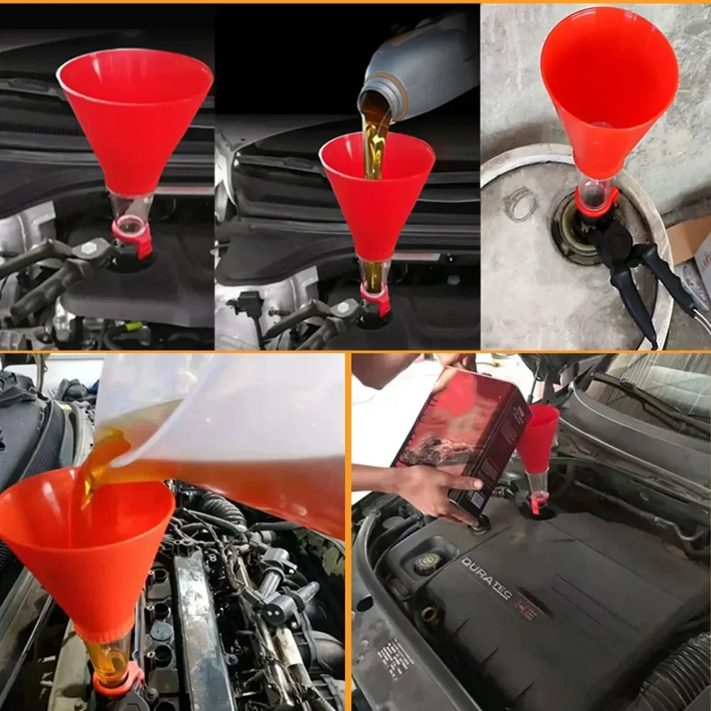 Universal Car Engine Oil Funnel Set