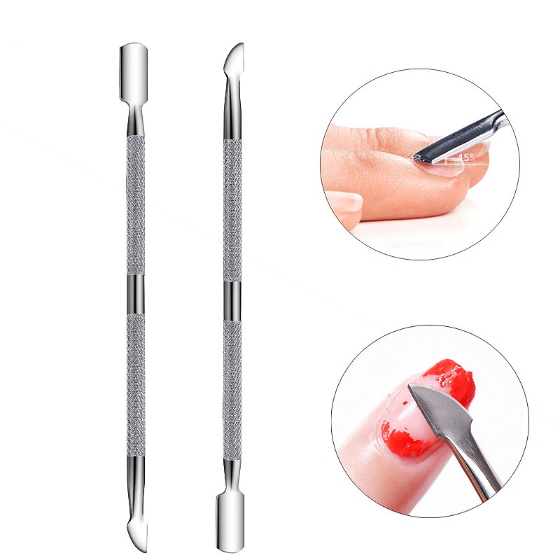 Double-ended Stainless Steel Cuticle Pusher Dead Skin