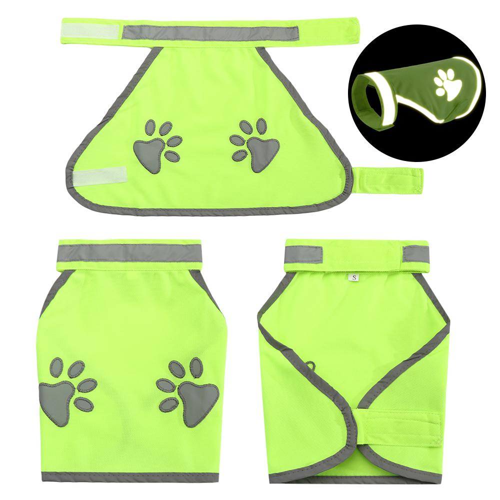 Reflective Dog Safety Vest High Visibility Fluorescent Pet Hi Vis Jacket Coat
