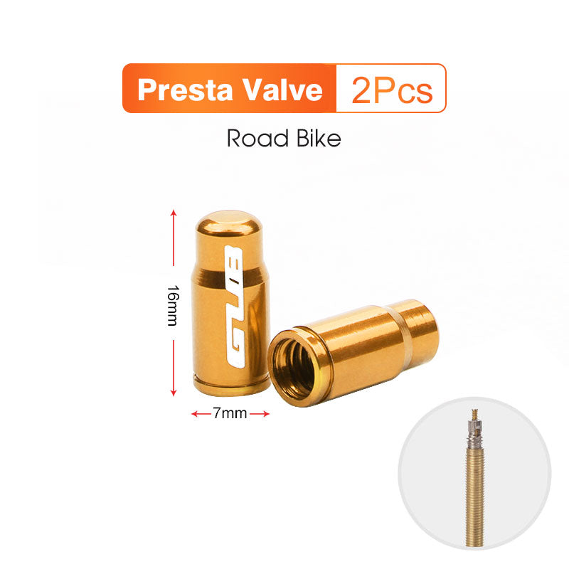 2pcs GUB Aluminum CNC Bicycle Tire Valve Cap