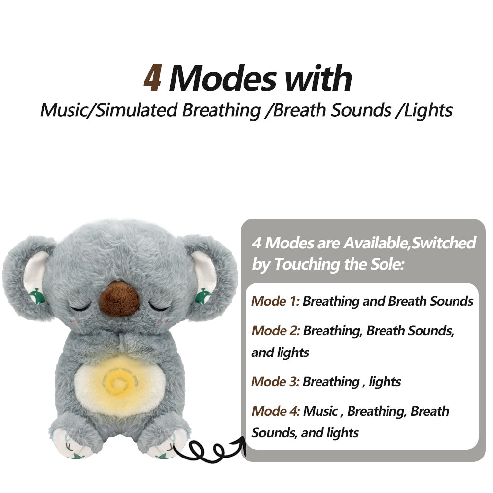 4 MODES Original Sleeping Time Baby Breathing Anxiety Relief Capybara Sensory Toy