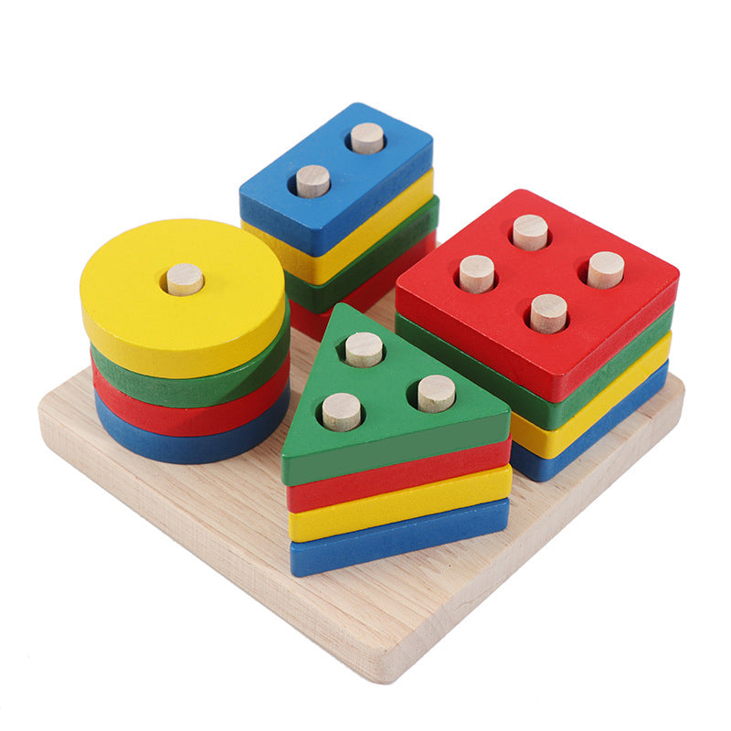 Wooden Puzzle Montessori Toys for Baby 1 2 3 Years Old Kids