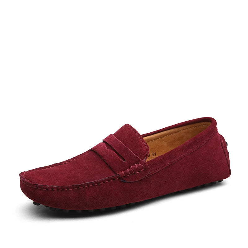 Men High Quality Leather Loafers Men Casual Shoes Moccasins Slip