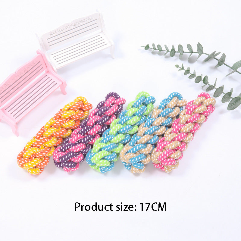 Interactive Cotton Rope Mini Dog Toys Ball for Dogs