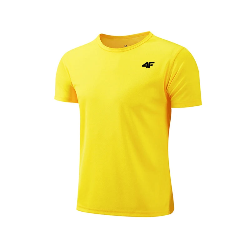 Men's Summer Exercise Trainning T-shirt High Quality Breathable